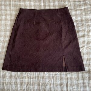 Vintage TR Bentley brown mini skirt with slit